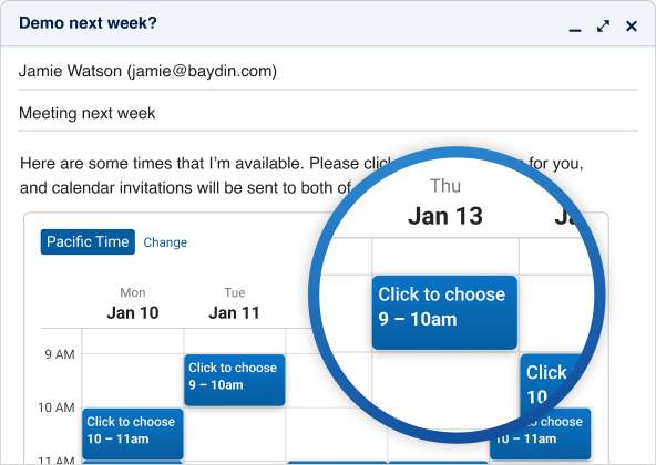 Boomerang One click Calendar Scheduling Without Leaving Your Email